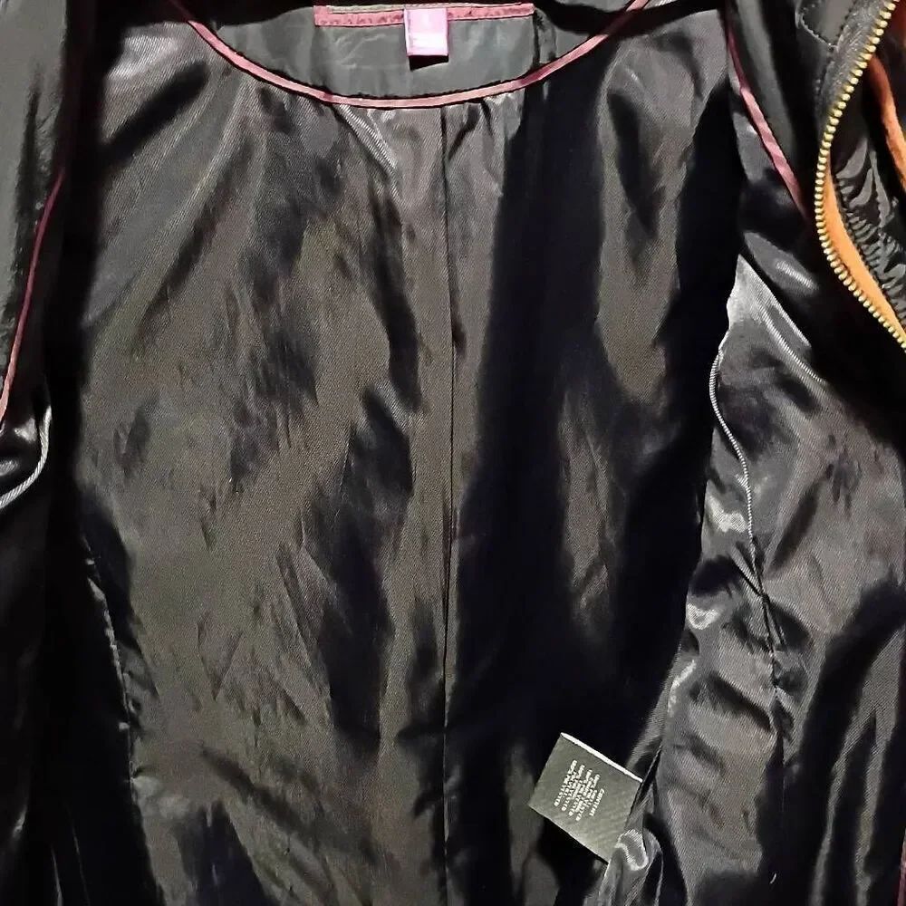Vince Camuto Black Suede Quilted Riding Vest Women's Large - Picture 7 of 12